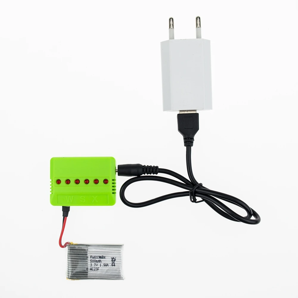 5pcs Syma X5 RC Drone Lipo Battery 3.7V 500mah Green Charger For X5C X5SC H5C X5A Batteria Quadcopter Helicopter Airplane | Электроника
