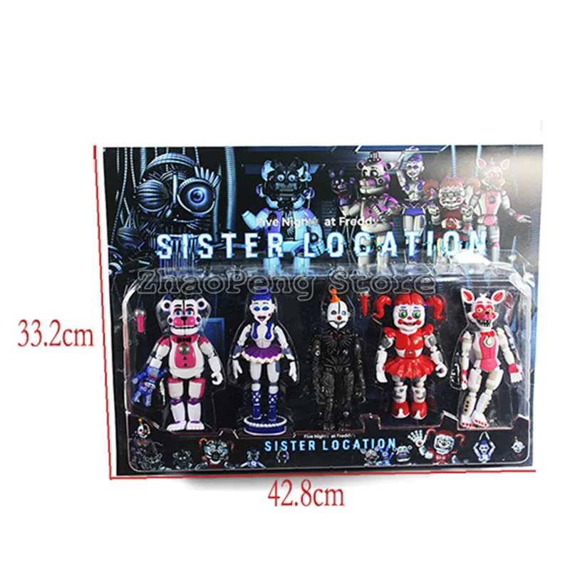 С принтом пять ночей с Фредди Полночь игрушка фигурка медведя Funtime Фокси из