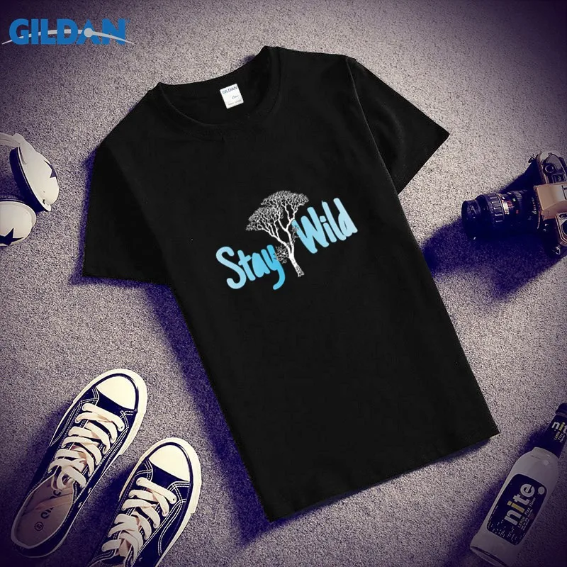 Повседневная футболка для Для мужчин круглый вырез горловины Staywild Футболка