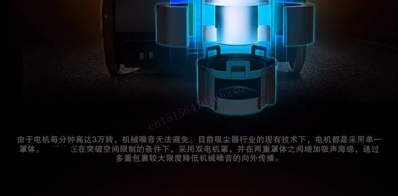 JIQI пылесос бытовой Ультра тихий Высокая мощность мощная маленькая машина супер большой всасывания не нужно сгибать
