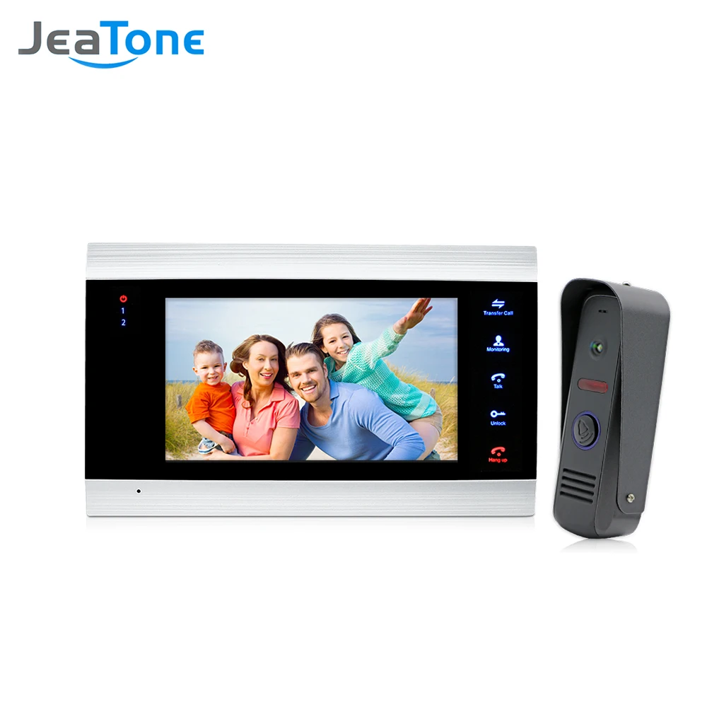 Jeatone 7 ''Видеомонитор Интерком Системы S на двери громкой связи Камера Главная