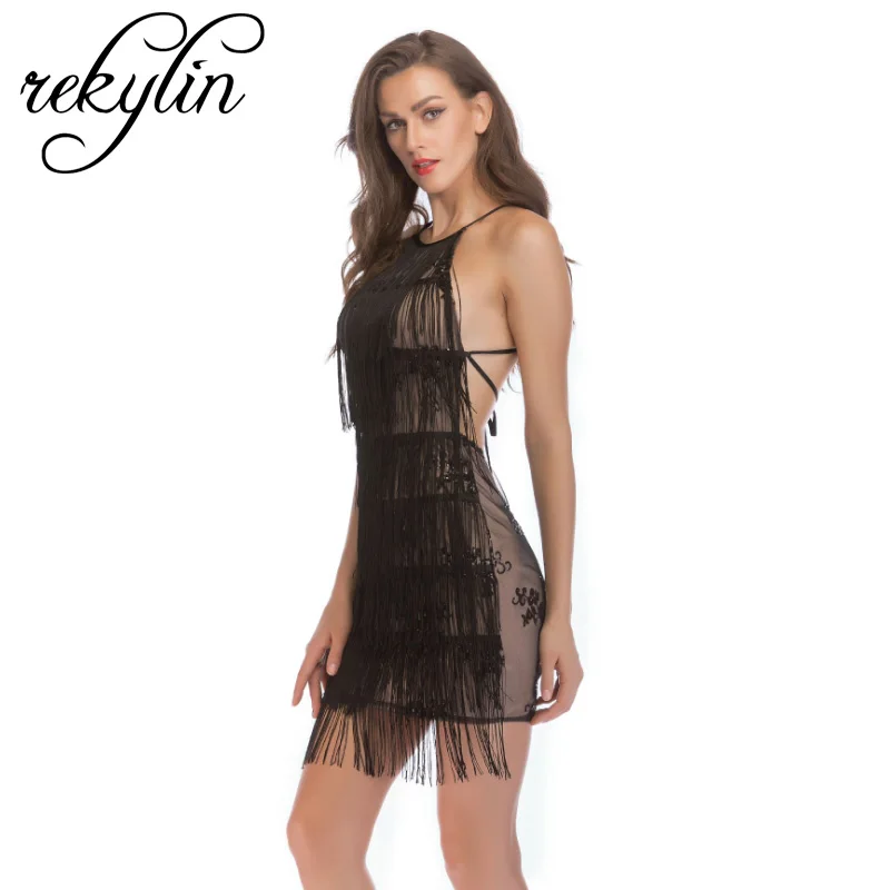 2019 Summer Sexy Paillette Vneck Package Buttocks Dress Sequined Silver Night Party Mini Vestidos Verano | Женская одежда