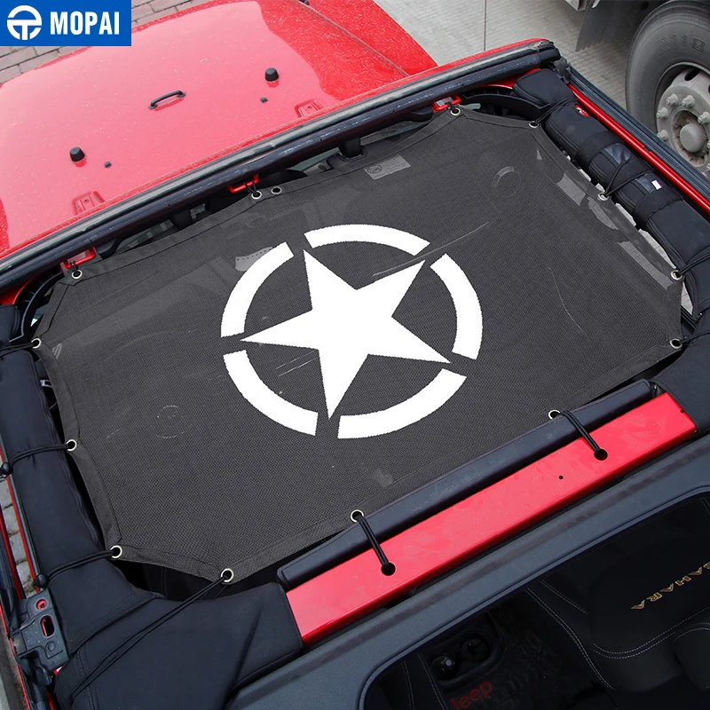 MOPAI 2 двери автомобиля Передняя крыша сетка Бикини Топ Солнцезащитная крышка УФ