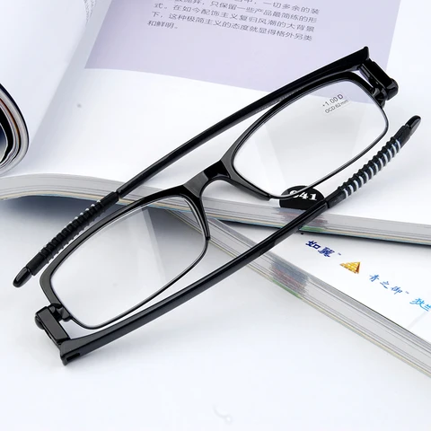 Ультралегкие складные очки для чтения Guanhao, ультралегкие складные очки для чтения, портативная Тонкая оправа TR90 для мужчин и женщин, очки для дальнозоркости