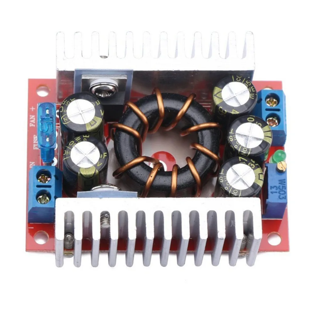 Мощный понижающий модуль 15A с низкой пульсацией регулируемый 98%