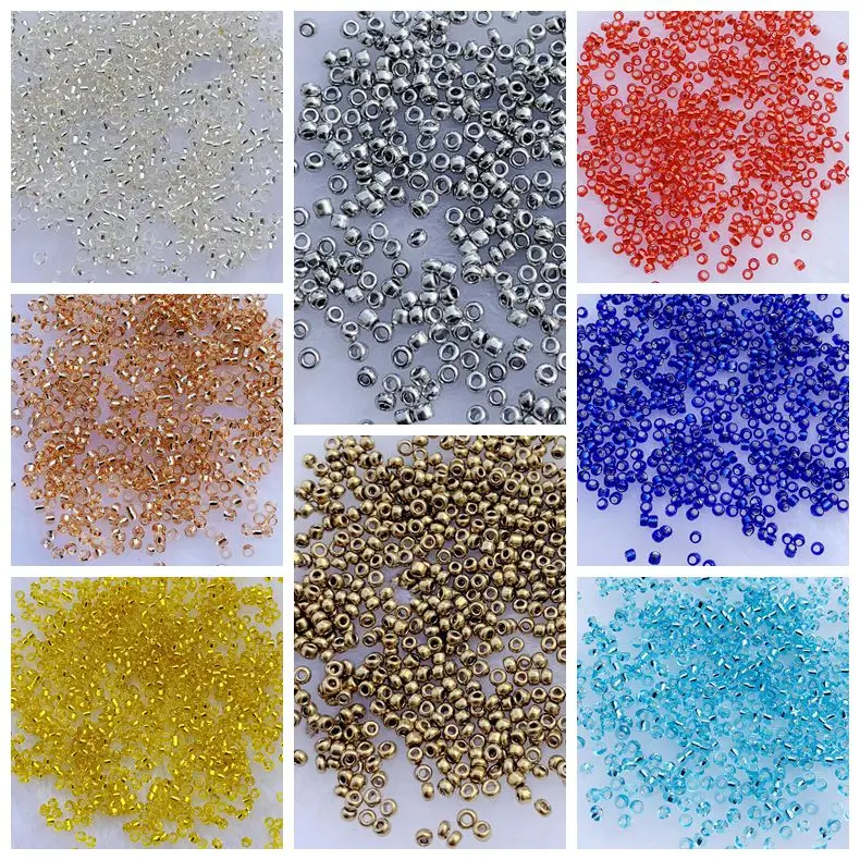 Новые бусины Powwow, бусины 1,3*2 мм, 11/0 прозрачные стеклянные бусины 75 г/лот, около 118 шт./г-Q01*5