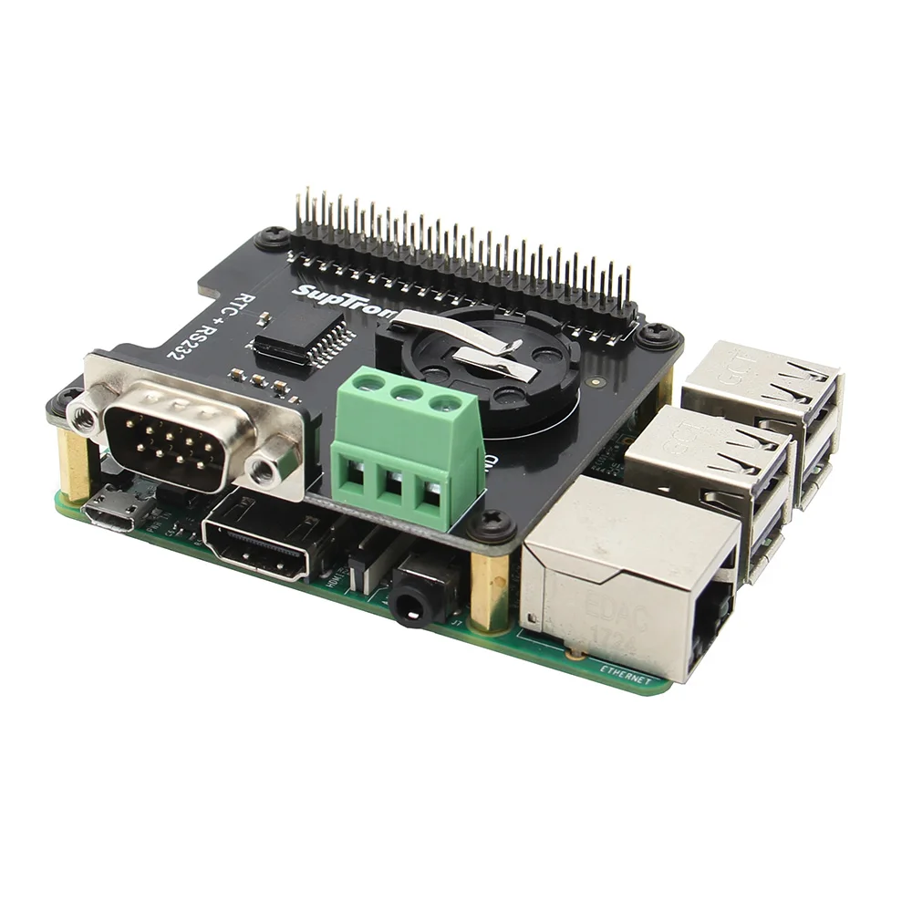 Raspberry Pi X230 часы в реальном времени(RTC) DS3231+ RS232 последовательный порт плата расширения для Raspberry Pi 3 Model B+ plus/3B/2B/B