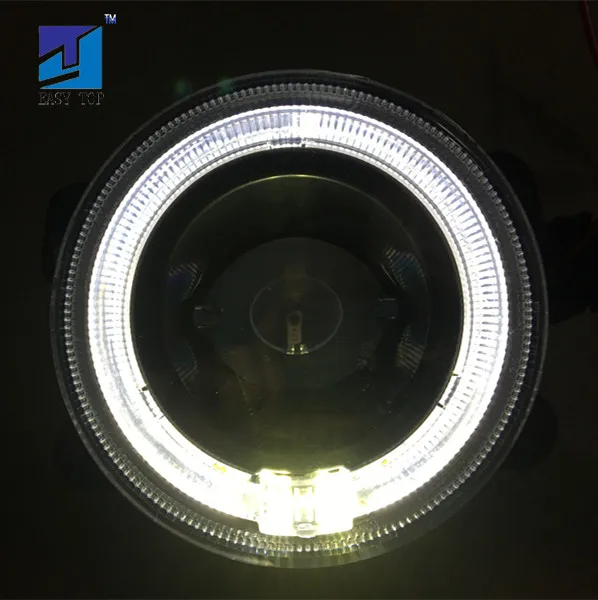 

Hot Sale 4'' Motorcycle Round Olive Lens Fog Light With Halo Ring