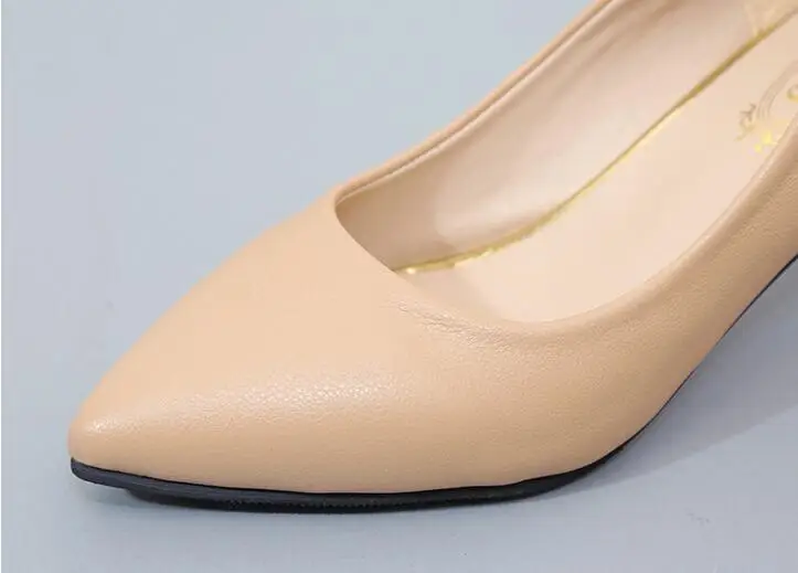 Модная женская обувь острый носок без шнуровки из искусственной кожи под платье |