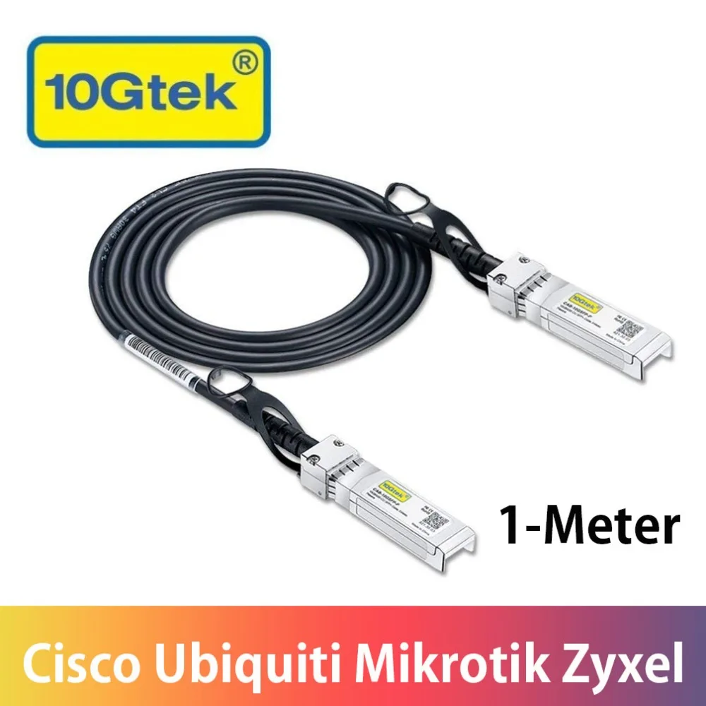 SFP-H10GB-CU1M 10G 1M SFP+ DAC кабель 10GBASE-CU пассивный прямой прикрепить медный Twinax SFP кабель также для Ubiquiti Mikrotik и т. Д