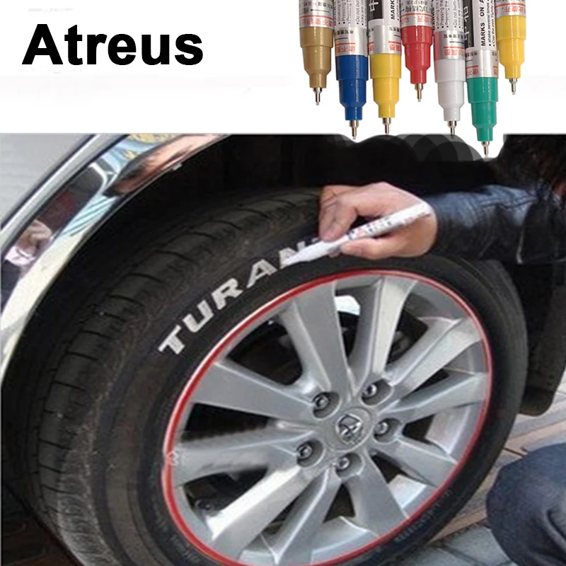 Перманентный протектор автомобильных шин Atreus изображение краски наклейка ручка