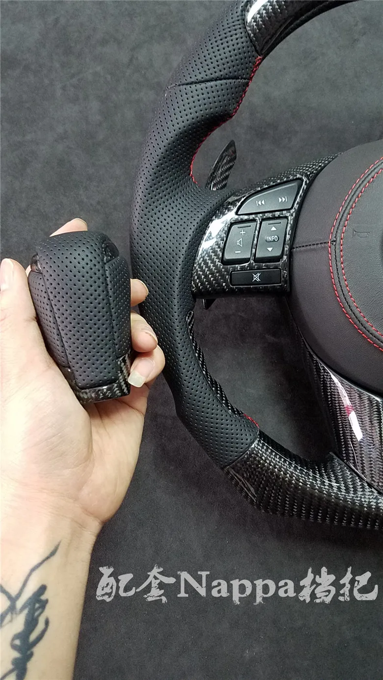 Подходит для Mazda ATENZA AXELA CX5 CX7 углеродного волокна ручка переключения передач рычаг шарик рукоятки управления червячной головкой