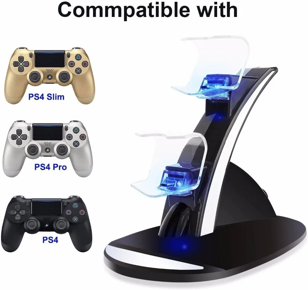Ps4 ps4 pro тонкий двойной стенд с Зарядное устройство Play Station ps 4 основание для SONY