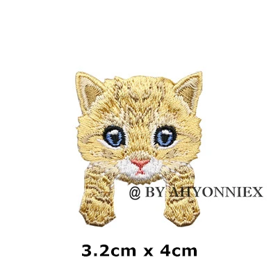 cat B 1 шт. милый Чихуахуа Шиба собака патч детская одежда нашивки рюкзак украшение маленькая аппликация маленькая кошка железная нашивка - Цвет: cat B