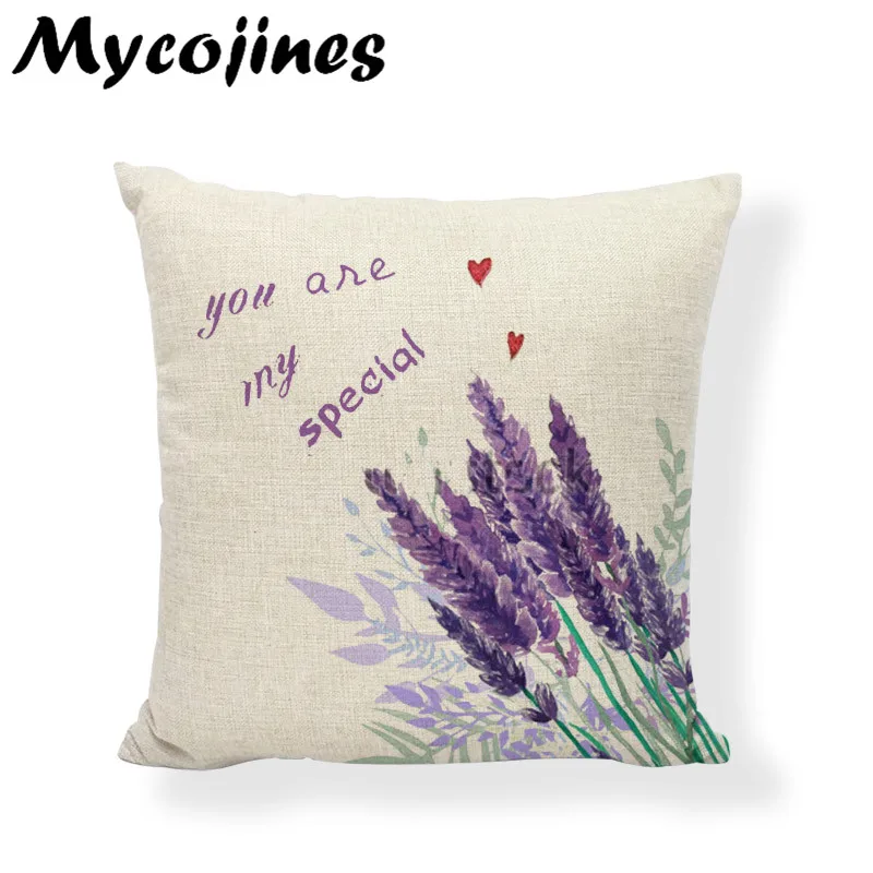 Чехол на подушку с лавандовой накидкой 17 дюймов для сада и гостиной|decorative throw pillows