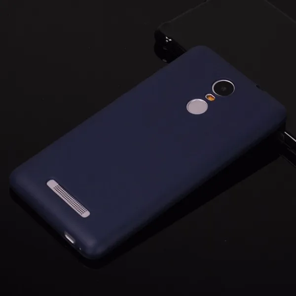 Синий Для Xiaomi Redmi Note 3 Pro задняя крышка Защитный Кожаный силиконовый чехол Xiaomi Redmi Note 3 Pro прозрачный ТПУ и однотонный чехол - Цвет: Синий