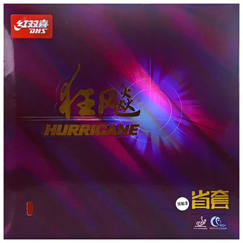 Профессиональная Улучшенная резинка для настольного тенниса DHS Hurricane 3 с