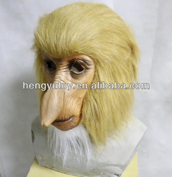 Латекса взрослого Бабуин обезьяна носач Ape зоопарк джунгли животных Костюм Театр