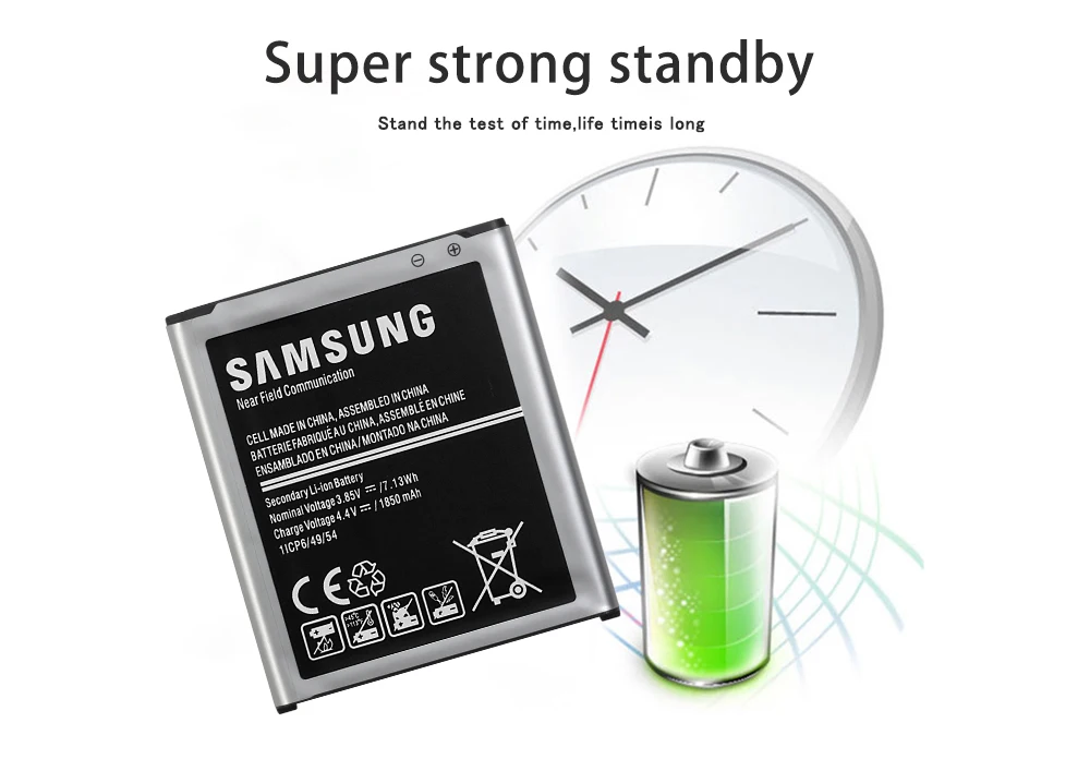 Samsung телефон батарея EB-BJ100CBE EB-BJ100BBE 1850 мАч для samsung Galaxy J1 j100 J100F/D J100FN J100H J100M батареи