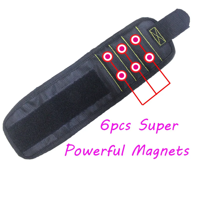 Браслет с сильными магнитами для удержания винтов гвоздей сверл отлично