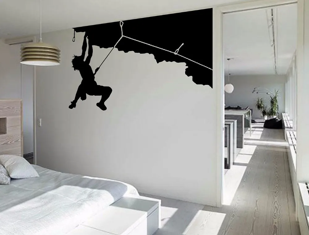 Наклейка на стену для скалолазания спорт креативный силуэт настенная гигантская