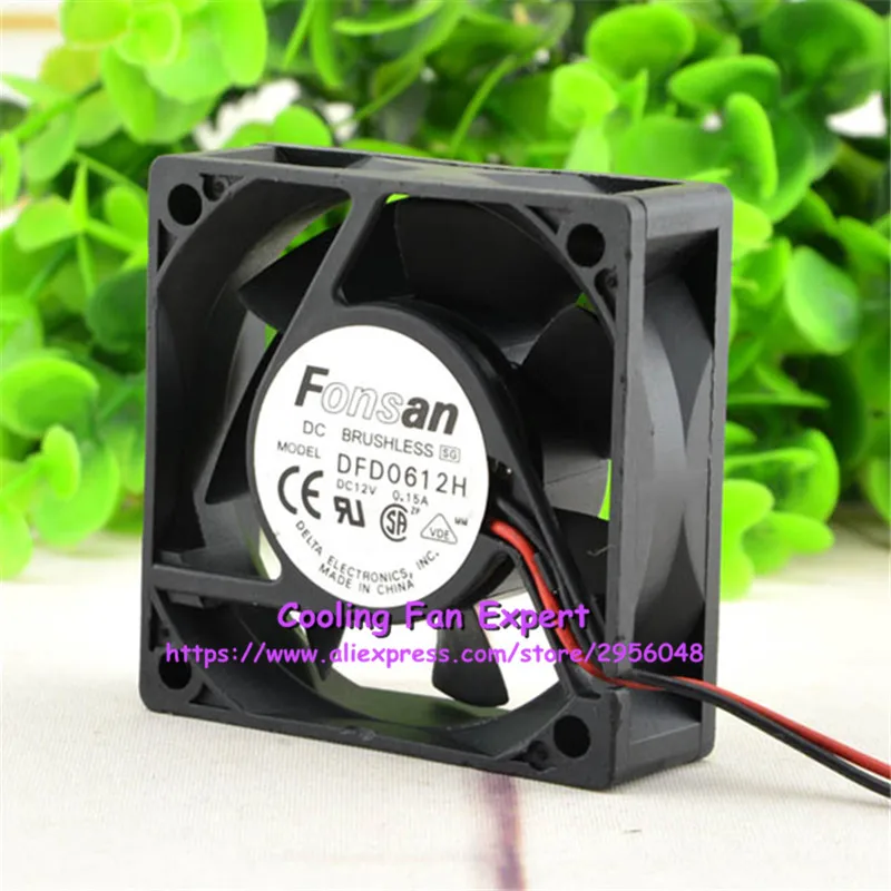 DFD0612H Вентилятор охлаждения с двойным шариковым подшипником DC 12V 0.15A 6020 6 см 60*60*20 мм