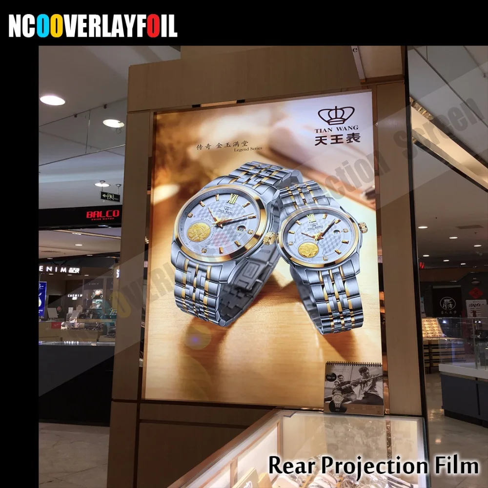 Бесплатная доставка 60 дюймов x 26 прозрачная клейкая 3D фотопленка|holographic projection