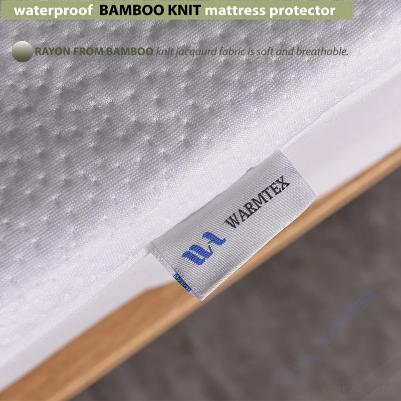 140x200 см 1.4 м кровать Водонепроницаемый Bamboo вязать жаккардовые Матрас протектор