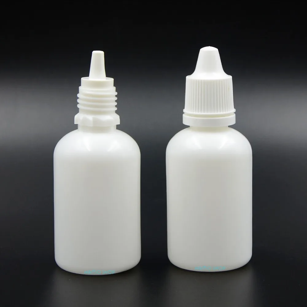 Флаконы для жидкости с капельницей 5 шт. 100 мл пустые пластиковые крышки
