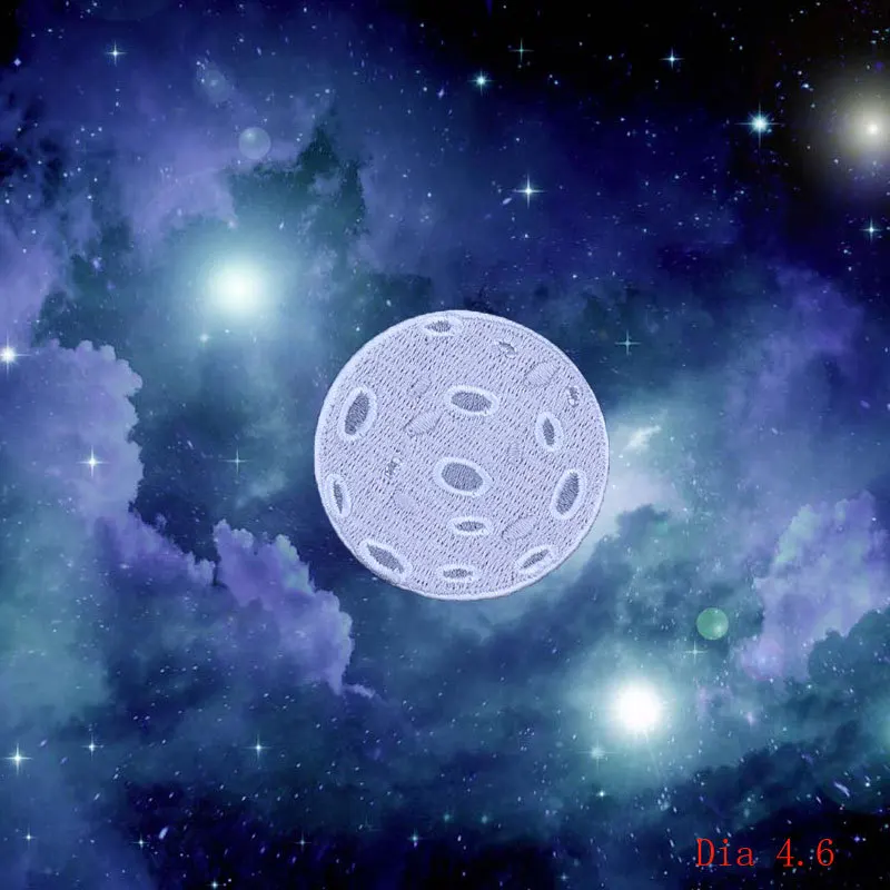 Prajna 30 стилей/1 шт. UFO инопланетянин нашивки подвеска в виде космонавта и планеты Вышивка Железо на вселенских Parches для одежды DIY Аппликация значок - Цвет: Никелевый