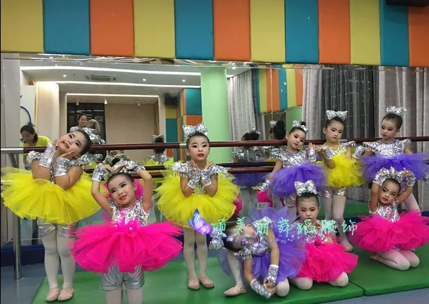 Высококачественные Детские джазовые танцевальные костюмы 2019 для девочек с