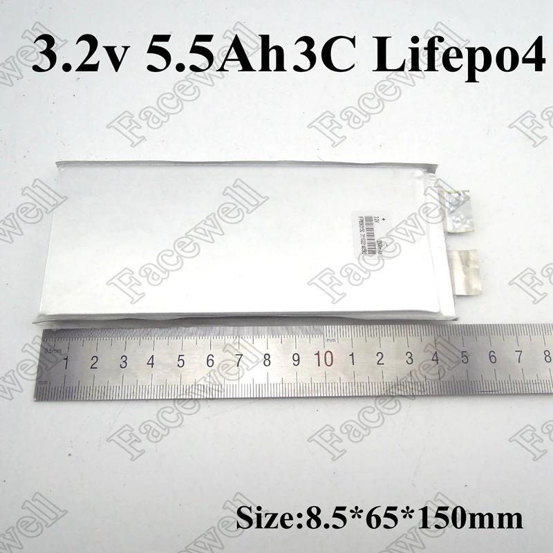 4 шт./лот lifepo4 3 2 в 5500 Ач мАч 3C Разрядка Для diy аккумулятора 12 В sonda монитор батареи