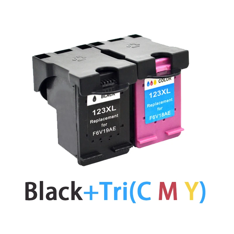 

2Pc Compatible Ink Cartridge Replacement for HP123 HP123xl Deskjet 2130 2132 3630 3632 1110 1111 1112 Printer FREE SHIPPING