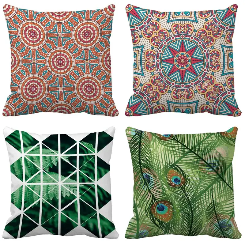 

Ethnic Geometry Cushion Cover 45x45 Simple Home Decor Chair Car Couch Decorative Throw Pillowcase Sofa Cushion Covers 50X50cm