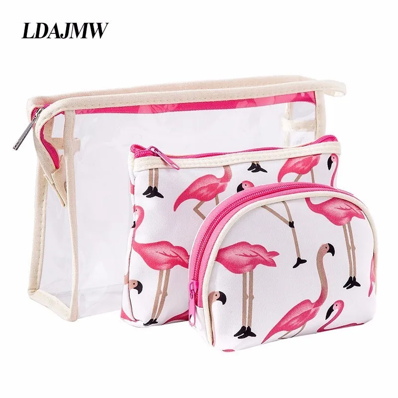 LDAJMW 3 шт./компл. Водонепроницаемая Прозрачная женская косметичка для мытья