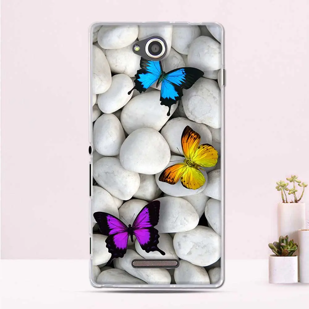 Чехол для телефона sony Xperia C S39H C2305 чехол 5," бампер для sony Xperia C2305 C 2305 чехол Силиконовые мягкие чехлы из ТПУ на заднюю панель - Цвет: 43