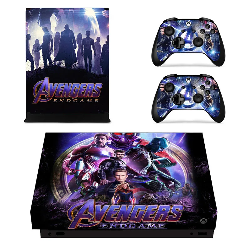 YSX1X2176 Мстители: Endgame наклейка для кожи vinilo adesivo pegatina наклейка s для Microsoft Xbox One X консоль и контроллер скины - Цвет: YSX1X2176