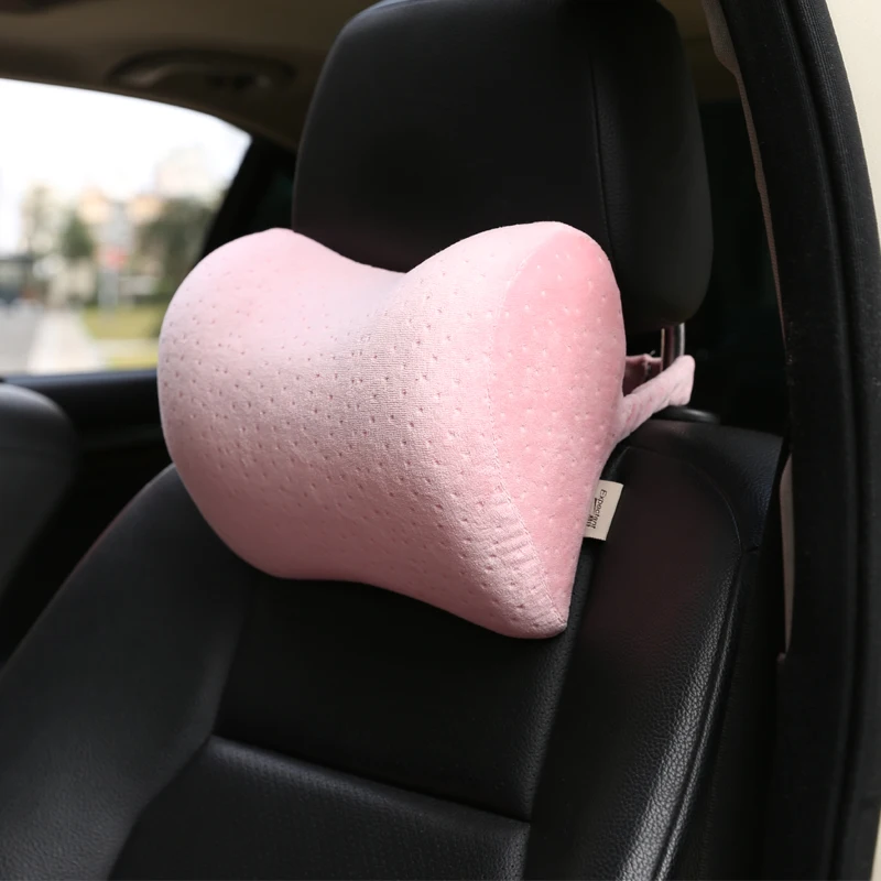 

Memory Foam Car Seat Neck Supports Velvet Plush Auto Headrest Cushion Absorb Sweat Seats Head Protection Interior Accessories