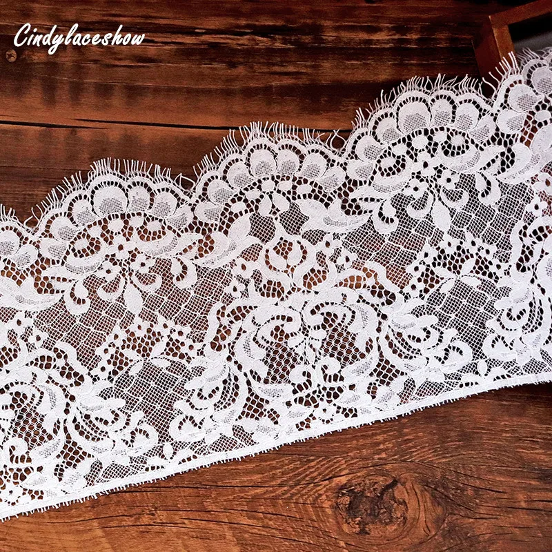 3 м/лот кружевная отделка для ресниц белая Черная ткань сделай сам аксессуары