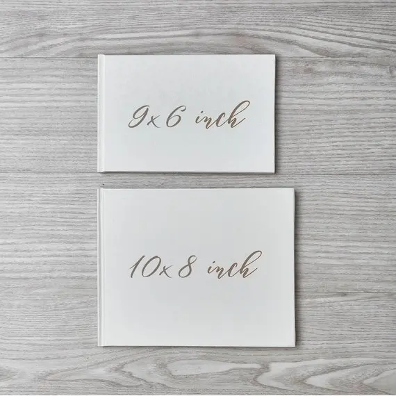 

Custom Modern handcover Wedding Guest Books guestbook Alternative Horizontal Landscape Modern Wedding Sign In Book photo ablums