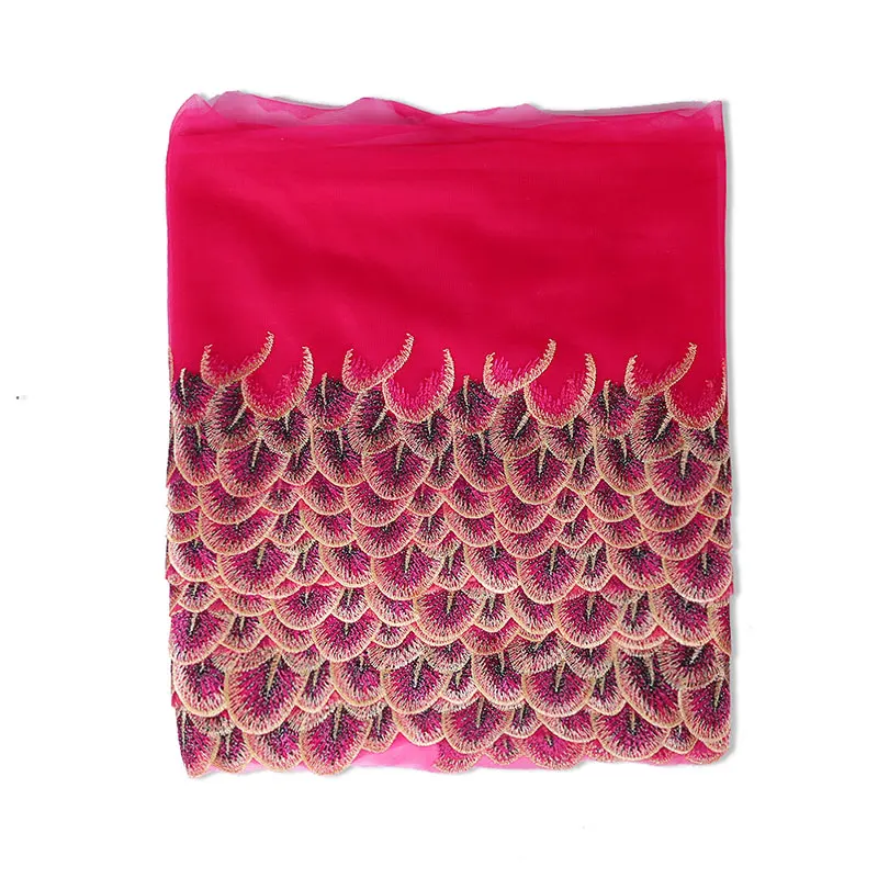 Кружевная отделка Smiry 2 ярда с перьями павлина цветочной вышивкой высокое