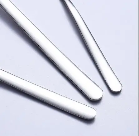 Утолщенная Корейская вилка с длинной ручкой 304 маленькая из нержавеющей стали