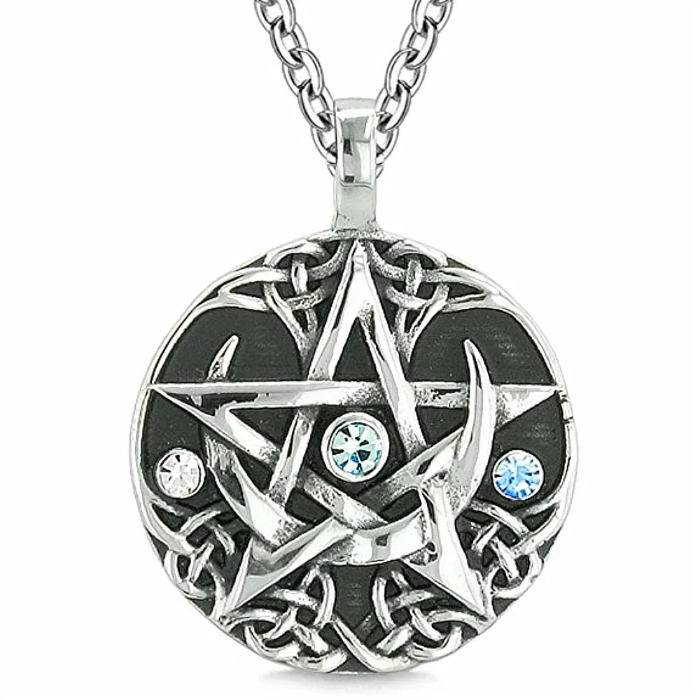 Индивидуальный дизайн Прямая поставка модные языческие ожерелья Wiccan Magic Star Pentacle