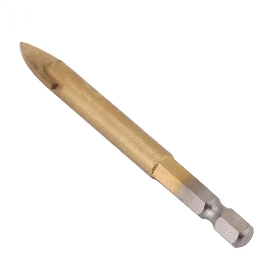 6 шт./компл. шестигранное сверло с титановым покрытием треугольные стеклянные