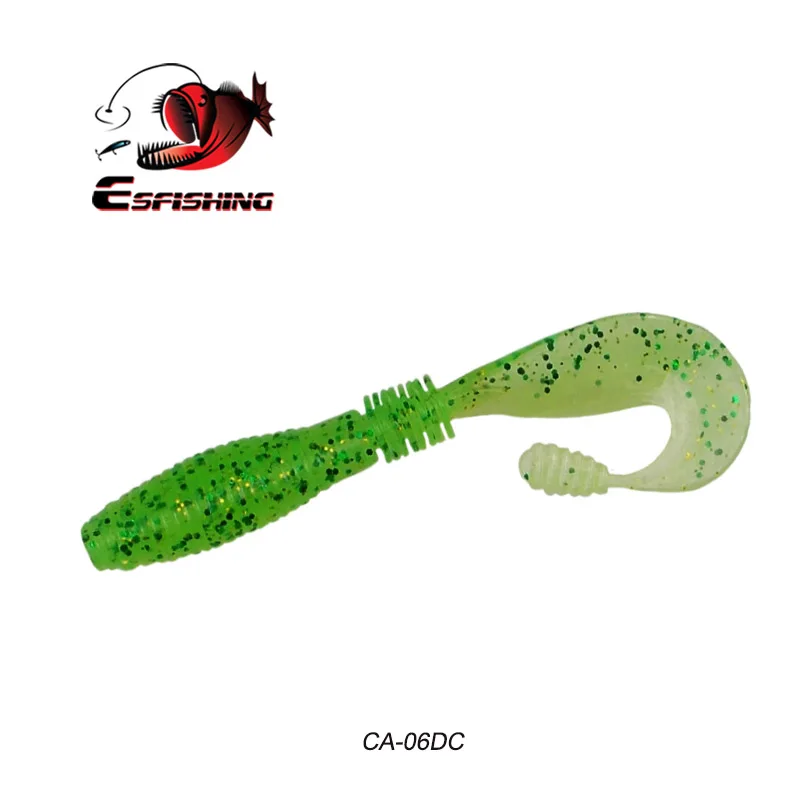 CA06DC Esfishing приманка счетчик запаха Grub 100 мм 7,8 г рыболовные приманки Мягкая приманка воблер снасть Карп медленно джиггинг приманка форель, щука - Цвет: CA06DC