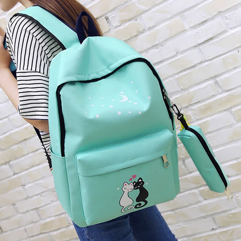 Новые школьные сумки для девочек 4 шт. рюкзак Детский школьный ранец с рисунком