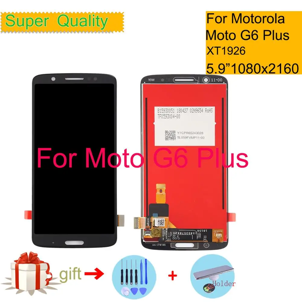 5 9 &quotдля Motorola Moto G6 Plus XT1926 ЖК дисплей сенсорный экран дигитайзер сенсор полный в
