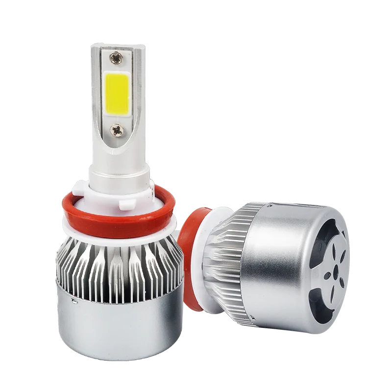 Taitian 2 шт. COB 72 Вт 7600LM 6000 К DC12V Светодиодные фары H1 H4 H7 автомобилей туман лампа H11 9005 9006 Canbus свет лед авто лампы для Toyota