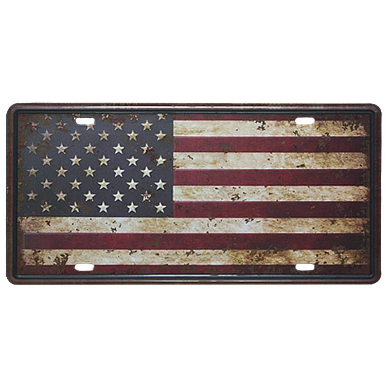 Металлический номерной знак с изображением Нью Йорка США винтажный Декор для