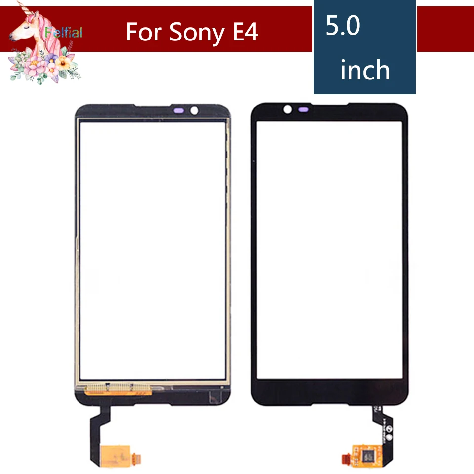 5 0 &quotдля Sony Xperia E4 E2104 E2105 сенсорный ЖК экран дигитайзер Датчик внешняя стеклянная